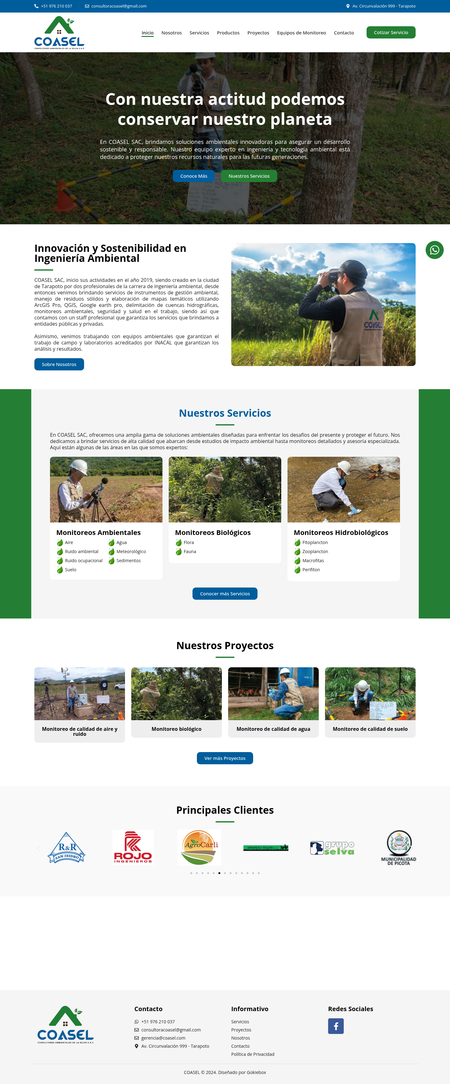 Diseño de Página Web para COASEL