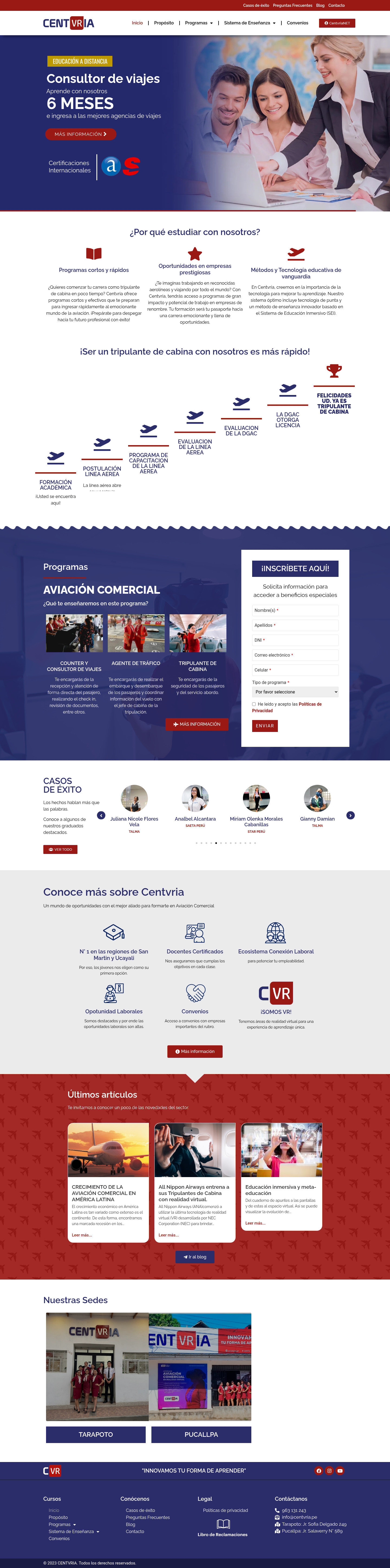 Diseño de Página Web para CENTVRIA
