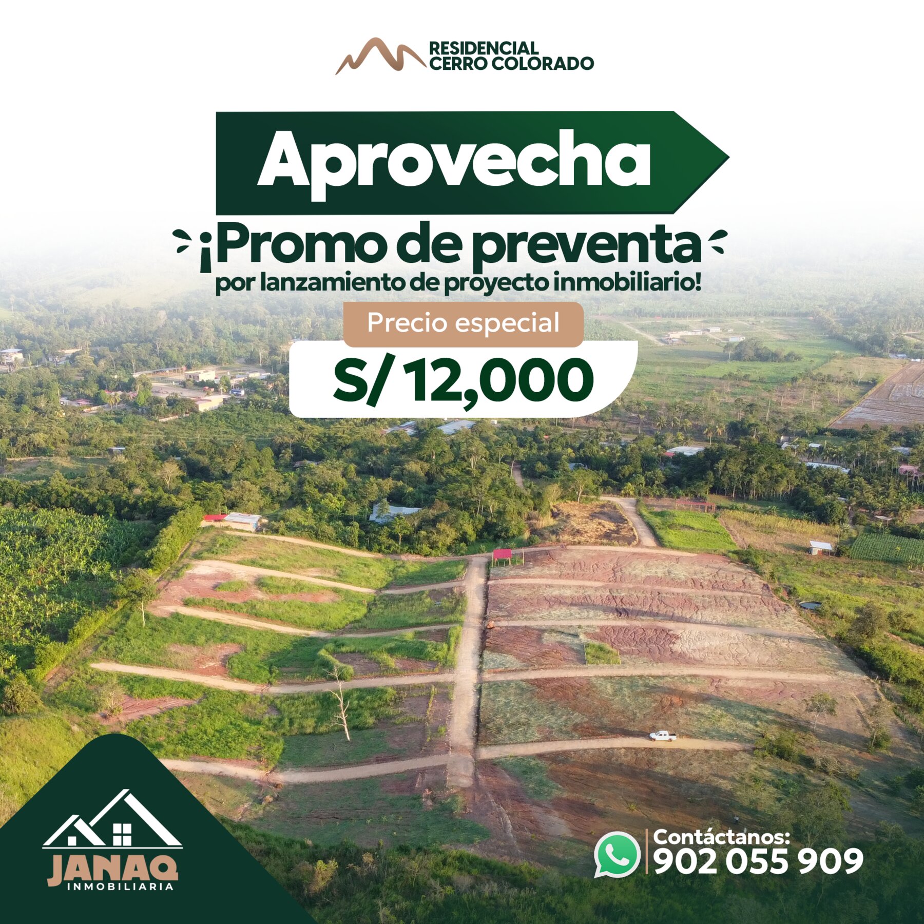 Diseño de Flyers para Janaq Inmobiliaria